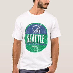 Football voor seattle retro t-shirt