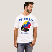 Football voor voetbal van voetgangers in Colombia T-shirt (Voorkant volledig)