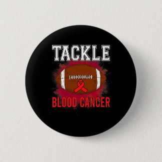 Football Voorlichting over bloedkanker Mannen Vrou Ronde Button 5,7 Cm