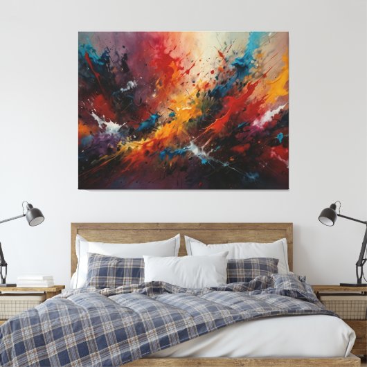 Football Warriors Canvas Afdruk (Insitu (Slaapkamer))