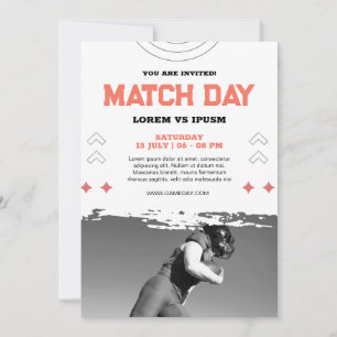 Football Watch Party Uitnodiging Football Speldag