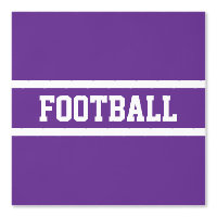 FOOTBALL witte racestrepen op Royal Paarse