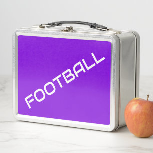 FOOTBALL Witte Tekst Royal Paarse Achtergrond