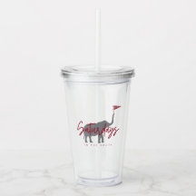 Football zaterdag in de South Acrylic Tumbler