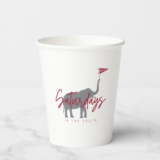 Football zaterdag in de South Paper Cup Papieren Bekers