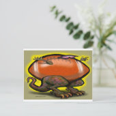 FootballaSaurus Rex Briefkaart (Staand voorkant)