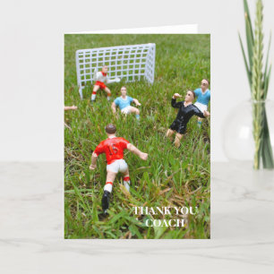 Footballeur/Merci de football - Carte de voeux de 