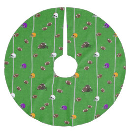 Footballs- en Helmets-patroon Kerstboom Rok