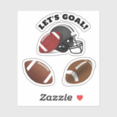 Footballs en Helmsporten Sticker (Vel)
