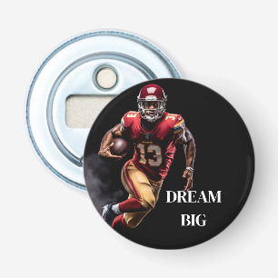 Footballs knop flesopener button flesopener