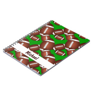 Footballs patroon notitieboek