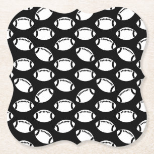 Footballs pictogrammen Afdrukpatroon Footballs Ont Kartonnen Onderzetters