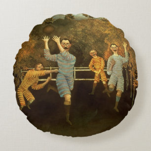 Footballs spelers, 1908 (olie op canvas) rond kussen