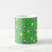 Footballs, zwarte strips en ventilatorgroter patro koffiemok (Center)