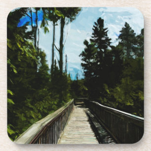 Footbridge over Canadian Canyon Drankjes Onderzetter