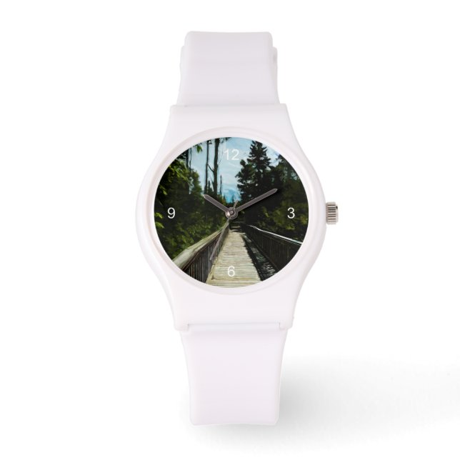 Footbridge over Canadian Canyon Horloge (Voorkant)