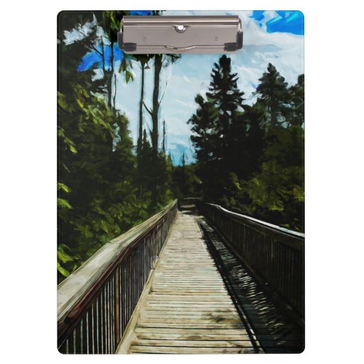 Footbridge over Canadian Canyon Klembord (Voorkant)