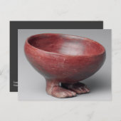 Footed Bowl, predynastische periode, Egyptische ke Briefkaart (Voorkant / Achterkant)