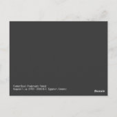 Footed Bowl, predynastische periode, Egyptische ke Briefkaart (Achterkant)