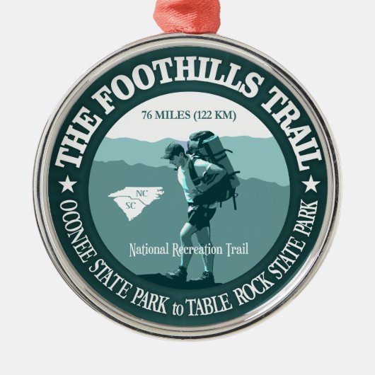 Foothills Trail Metalen Ornament (Voorkant)