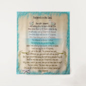 FootPrints in de Zand Wandkleed (Voorkant)