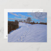 Footprints in the Snow 2009 Briefkaart (Voorkant / Achterkant)