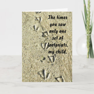 Footprints Note Card Kaart