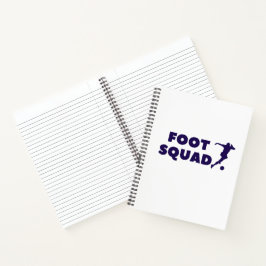 Footsqua spiraal Notitieboek Stijl: 8,5" x 11" spi