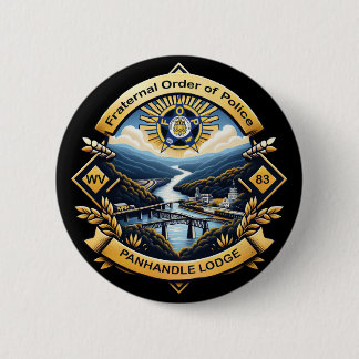 FOP Lodge 83 Ronde Button 5,7 Cm