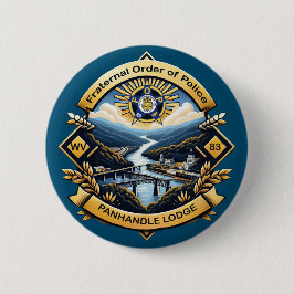 FOP Lodge 83 Ronde Button 5,7 Cm