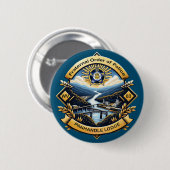 FOP Lodge 83 Ronde Button 5,7 Cm (Voorkant /achterkant)