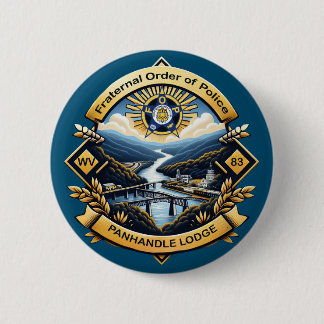 FOP Lodge 83 Ronde Button 5,7 Cm