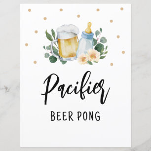 Fopspeen Bier Pong Game Baby is Brouwen van groen