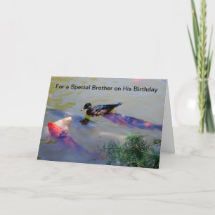 For a special brother on his birthday kaart