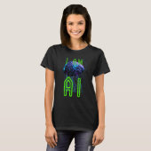For all artificial intelligence advocates AI T-shirt (Voorkant volledig)