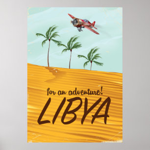 For an Adventure! Libya travel poster