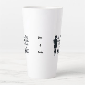 For coffee and dog lovers: customizable latte mok