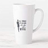 For coffee and dog lovers: customizable latte mok (Rechts)