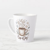 For Coffee lovers. Cup of Joy. Small Latter mug (Angle gauche)