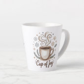 For Coffee lovers. Cup of Joy. Small Latter mug (Angle droit)