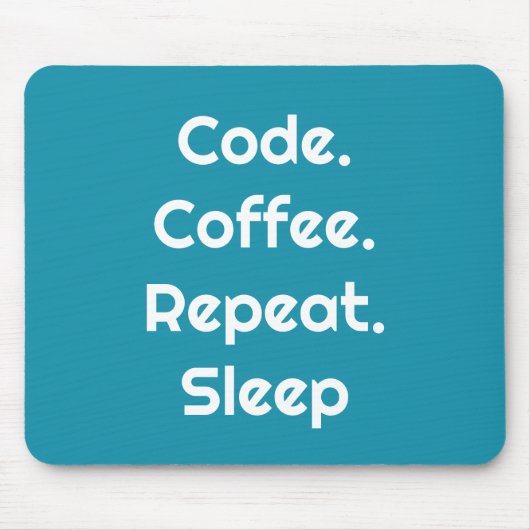 For Engineers – Code. Coffee. Sleep Mouse Pad Muismat (Voorkant)