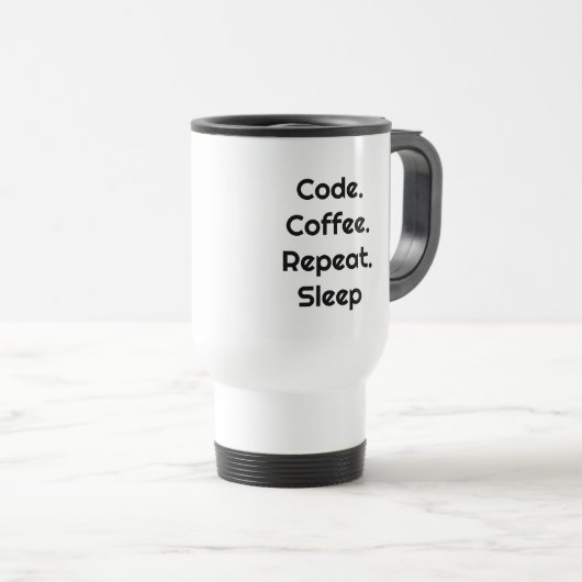 For Engineers – Code. Coffee. Sleep Travel Mug (Devant droit)