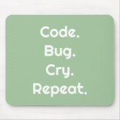 For Engineers & Developers – Code, Bug, Cry Muismat (Voorkant)