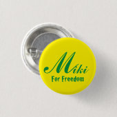 For Freedom miki Ronde Button 3,2 Cm (Voorkant /achterkant)