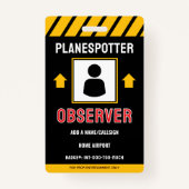 For Fun Planespotter Badge (Devant)