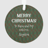 For Grandparents a Candy Cane Photo Christmas (dos)