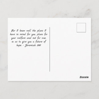 For I Know the Plans I Have For You Briefkaart