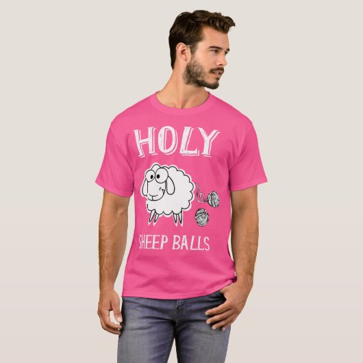 For Knitter Sheep Funny Sheep Wool T-shirt (Voorkant volledig)