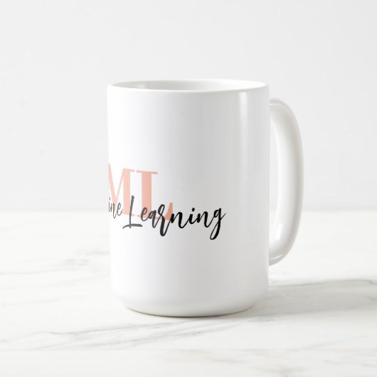 For ML Lovers & Tech Enthusiasts – White ML Mug 💻 (Devant droit)