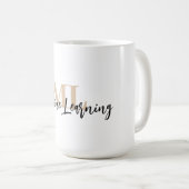 For ML Lovers & Tech Enthusiasts – White ML Mug 💻 (Devant droit)